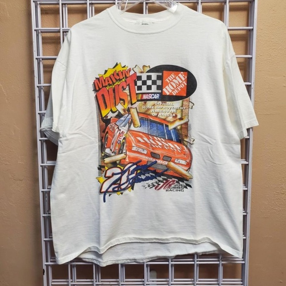 Vintage Tony Stewart HOME DEPOT MAKIN DUST AROUND THE TRACK t-shirt